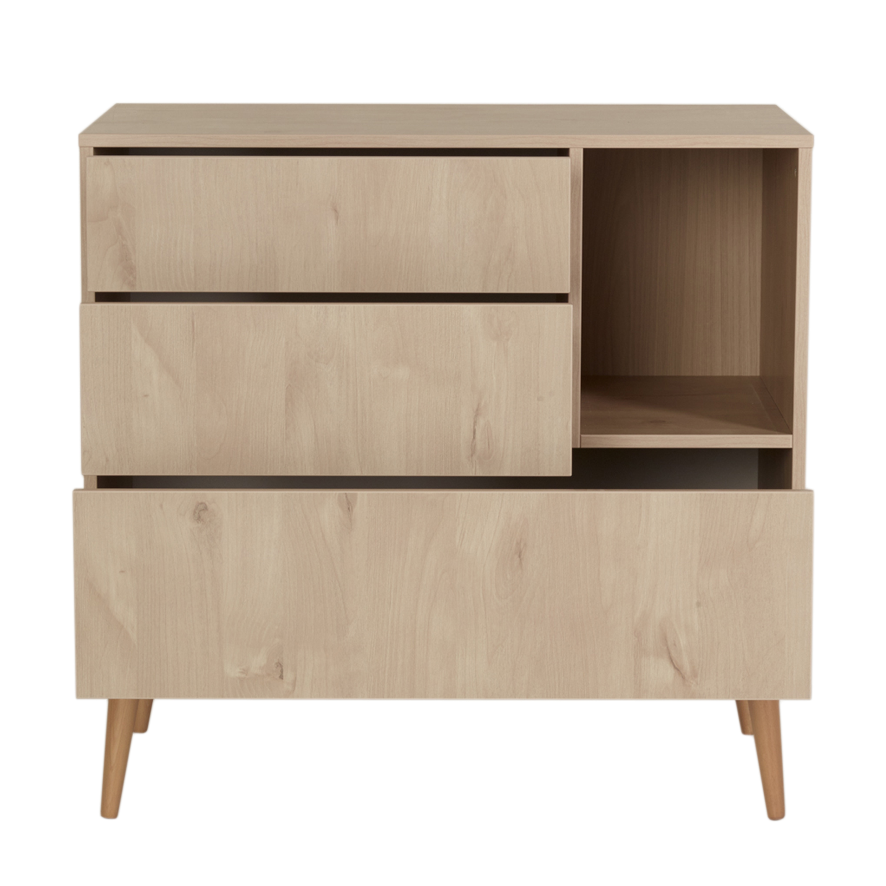 Quax Cocoon Kommode 3 Schublade Eiche natur