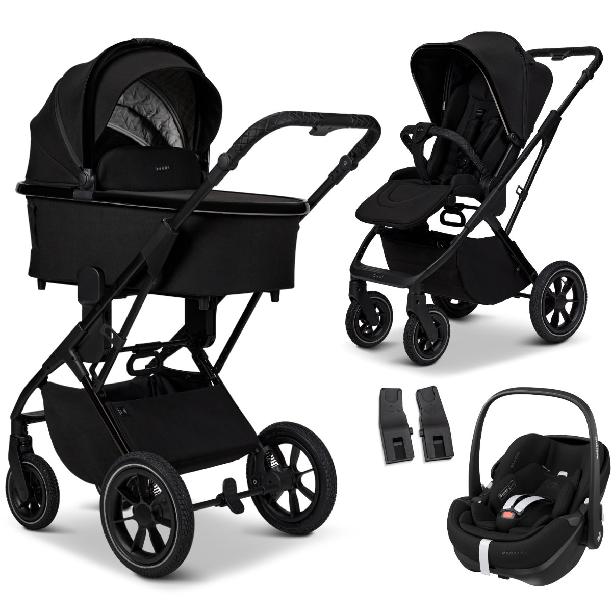 Moon Piu Kinderwagen Set 3 in 1 inkl. Maxi Cosi Pebble 360 Pro 2 I-Size