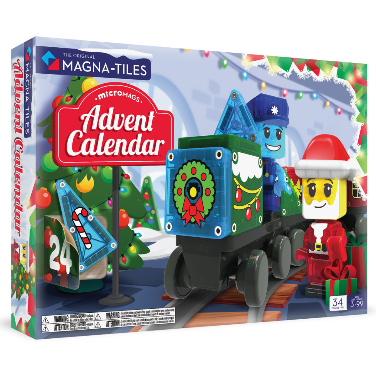 Magna-Tiles Adventskalender – 34 Teile