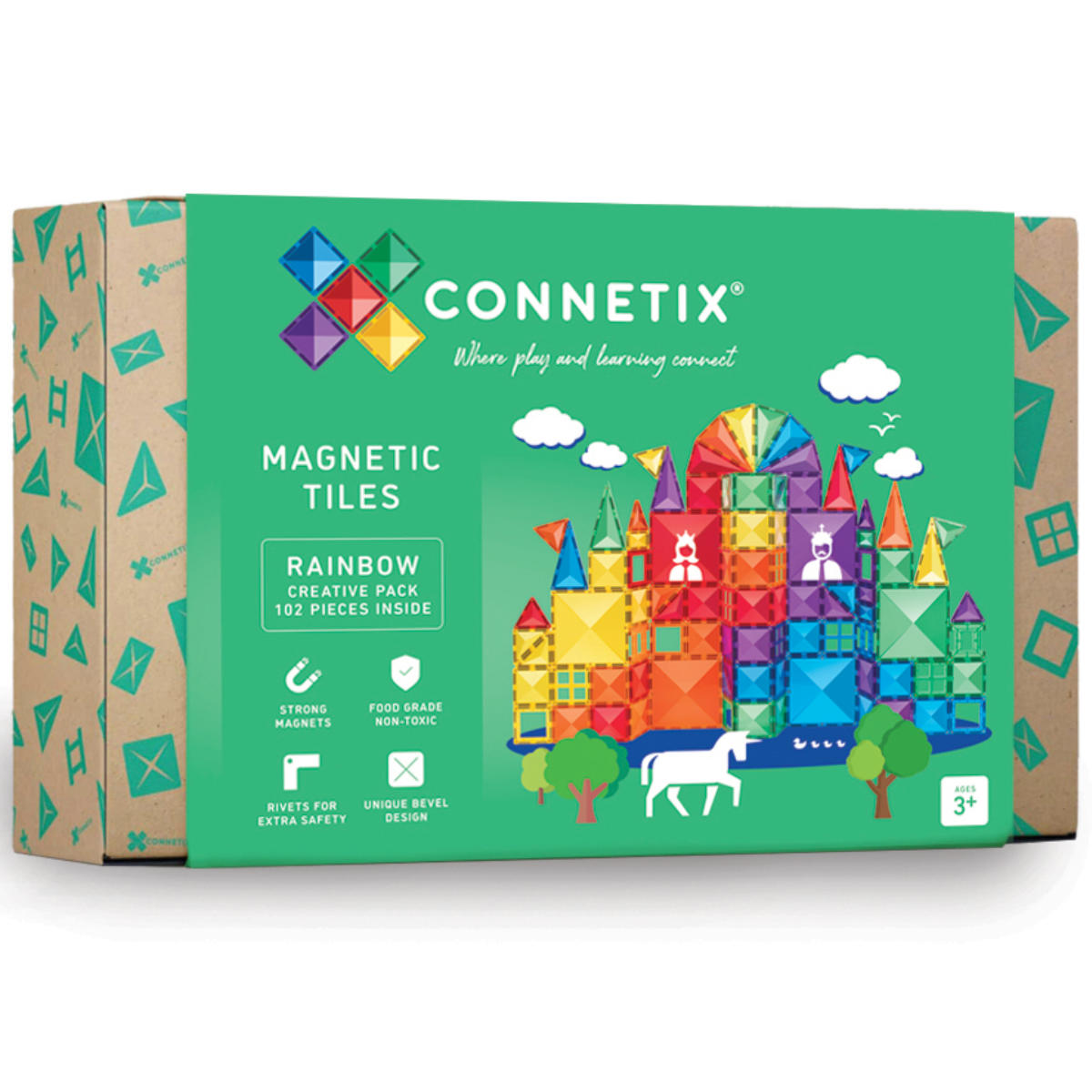 Connetix Magnetbausteine Rainbow Creative Pack - 102 Teile