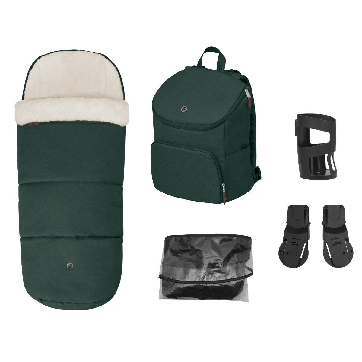 Maxi Cosi Oxford Zubehör-Set – Fußsack, Wickelrucksack & mehr