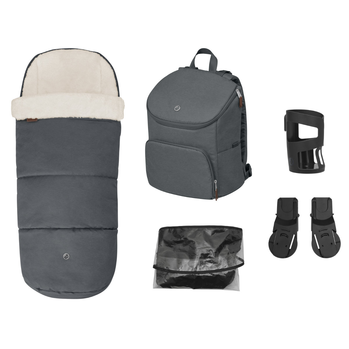 Maxi Cosi Oxford Zubehör-Set – Fußsack, Wickelrucksack & mehr