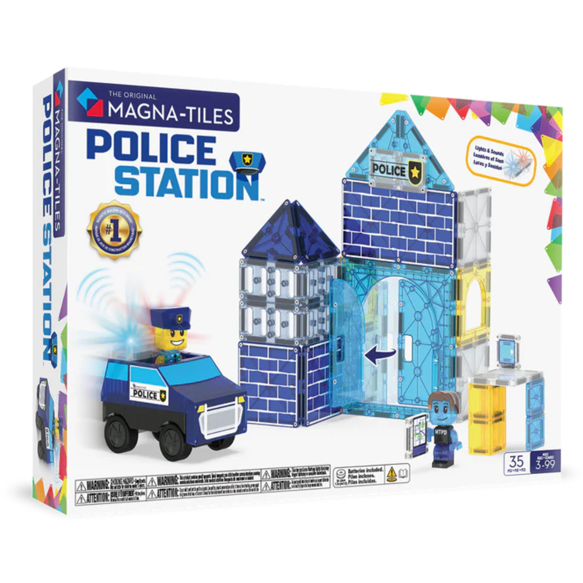 Magna-Tiles Police Station – 35 Teile