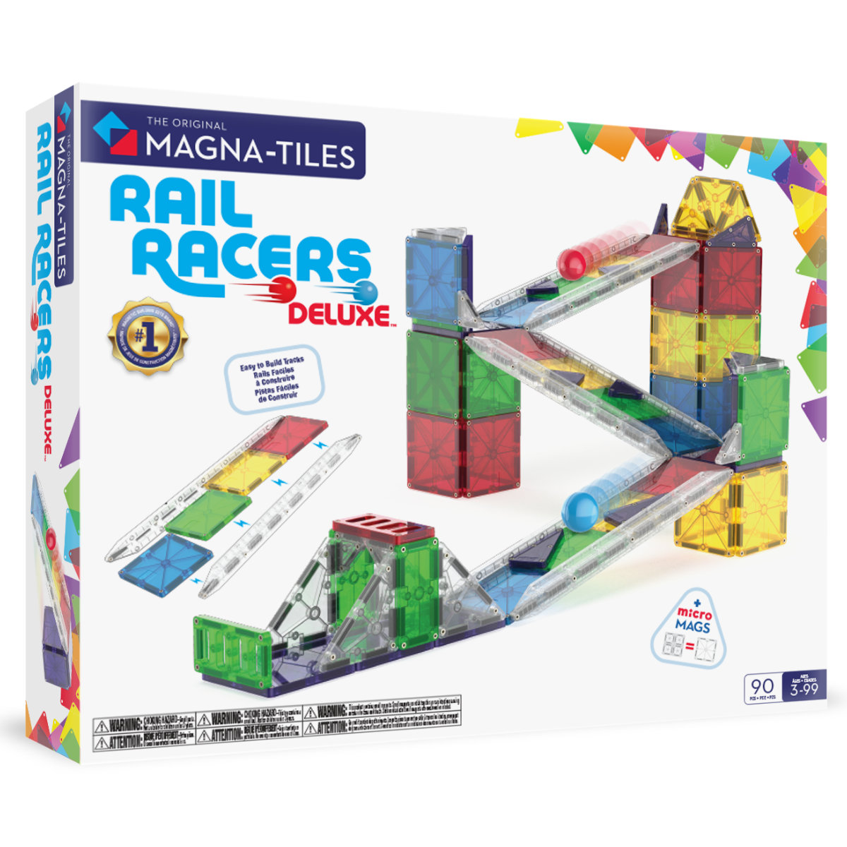 Magna-Tiles Rail Racers Deluxe – 90 Teile
