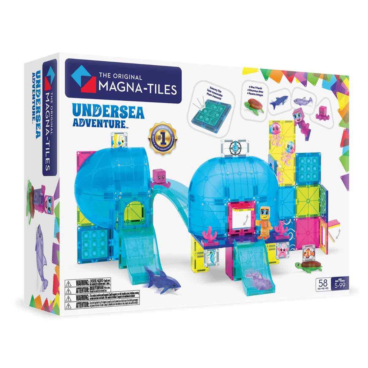 Magna-Tiles Undersea Adventure - 58 Teile