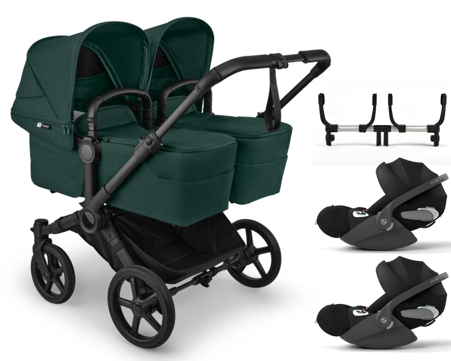 Bugaboo Donkey 6 Twin Kinderwagen Set 3 in 1 inkl. Cybex Cloud T i-Size
