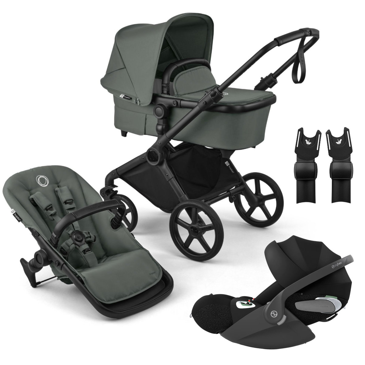 Bugaboo Cub Kinderwagen Set 3 in 1 inkl. Cybex Cloud T i-Size Babyschale
