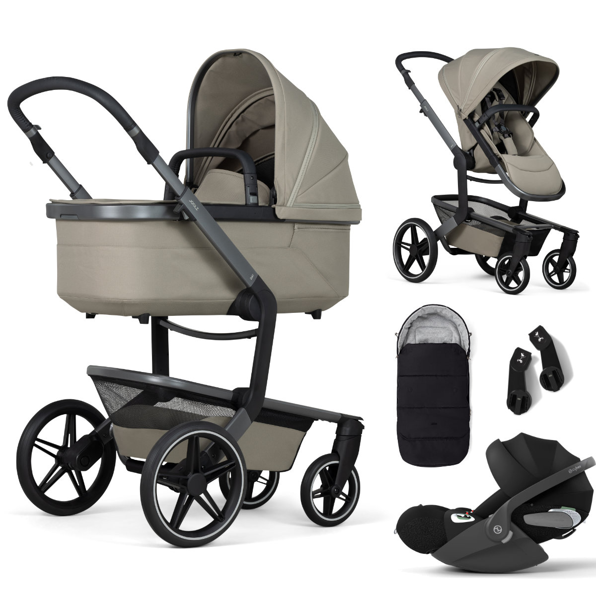 Joolz Day5 Kinderwagen Set 3 in 1 inkl. Cybex Cloud T i-Size Babyschale
