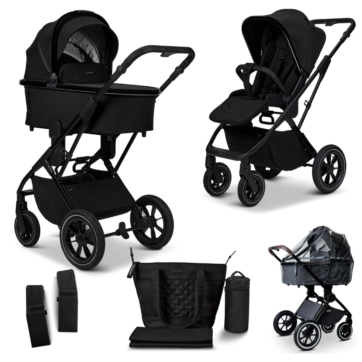 Moon Piu Kinderwagen Set 5 in 1 inkl. Zubehör