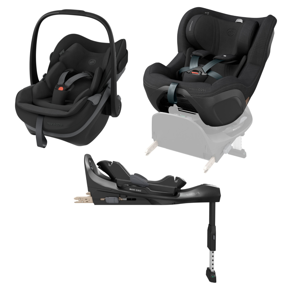 Maxi Cosi Slide Pro Bundle, Pearl - Pebble - FamilyFix