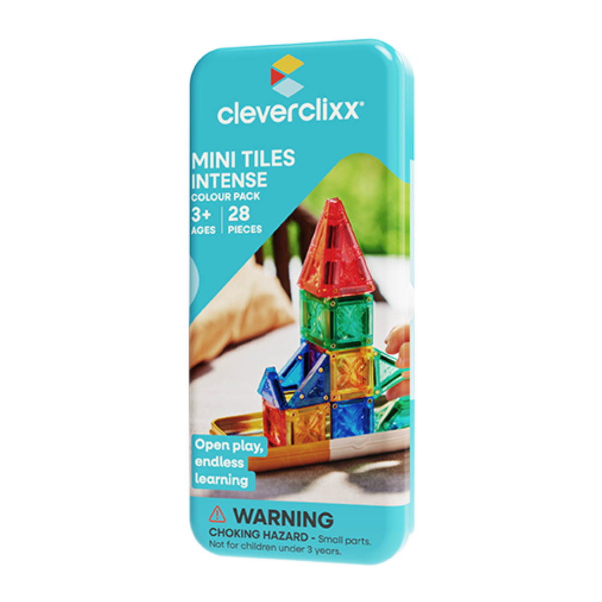 Cleverclixx Mini Tiles Pack Intense – 28 Teile Magnetbausteine