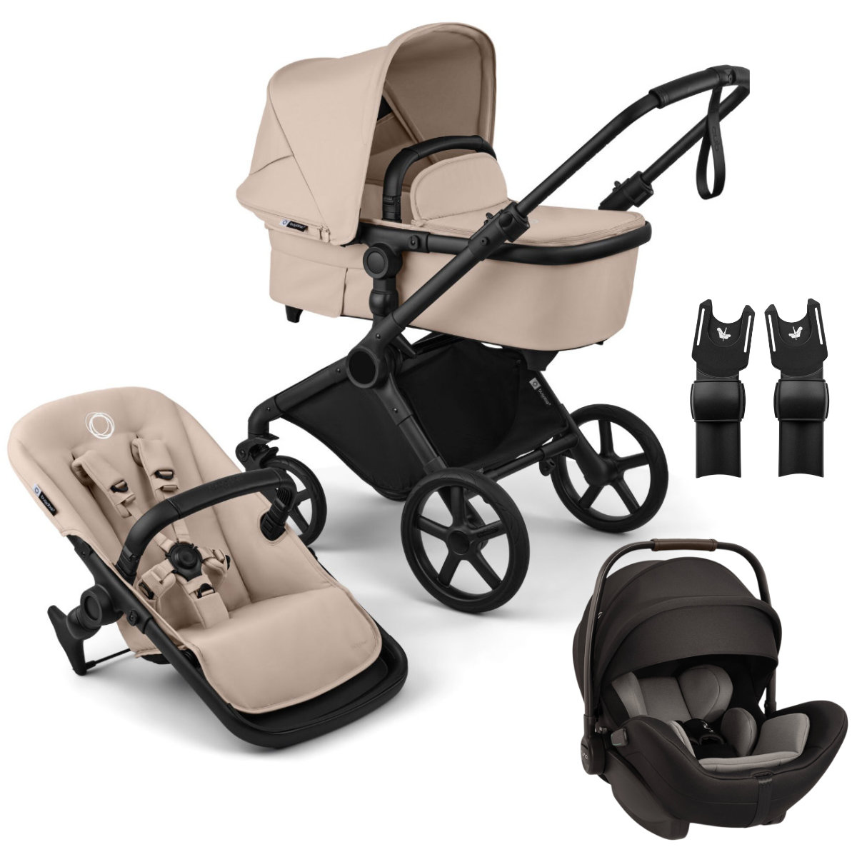 Bugaboo Cub Kinderwagen Set 3 in 1 inkl. Nuna Arra Flex i-Size Babyschale