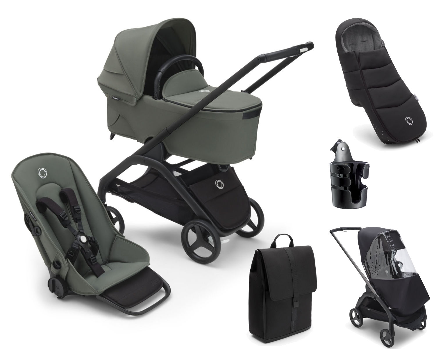 Bugaboo Dragonfly Kinderwagen Set 5 in 1 inkl. Zubehör