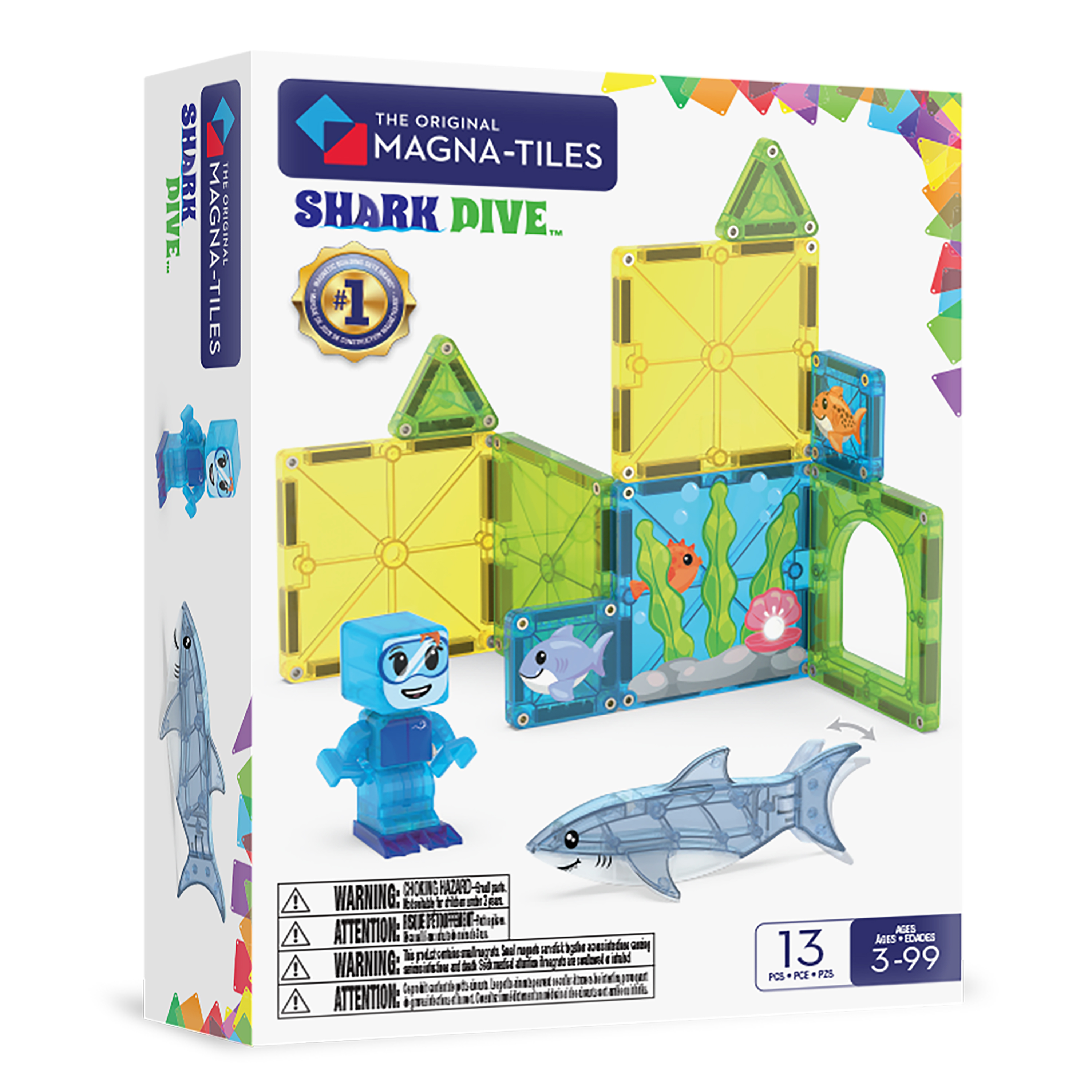 Magna-Tiles Shark-Drive - 13 Teile