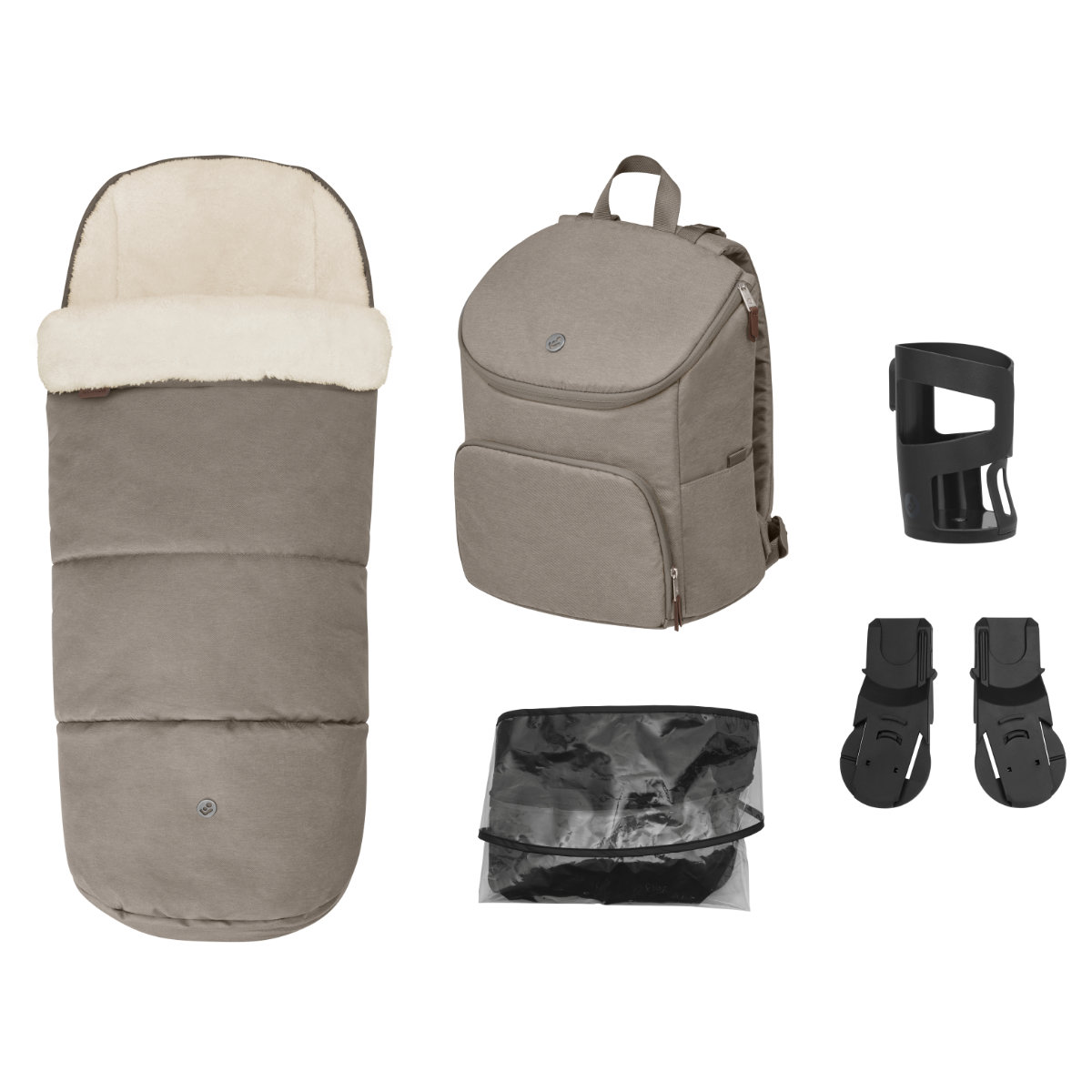 Maxi Cosi Oxford Zubehör-Set – Fußsack, Wickelrucksack & mehr