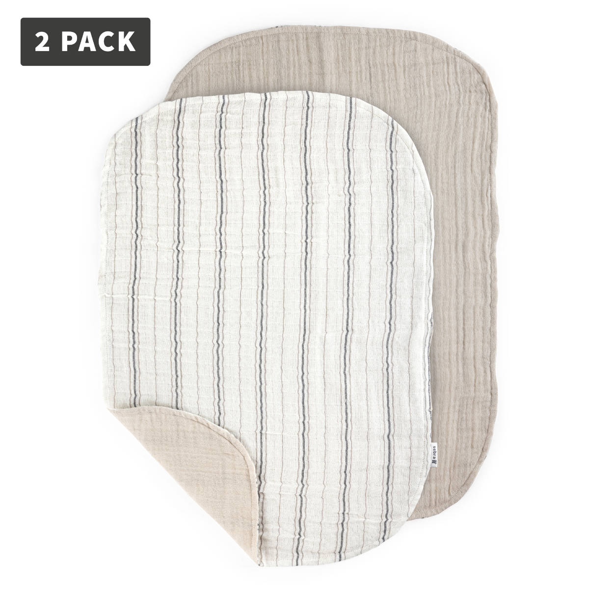 Sebra Musselin Wickelunterlage 6-lagig, 2er-Pack